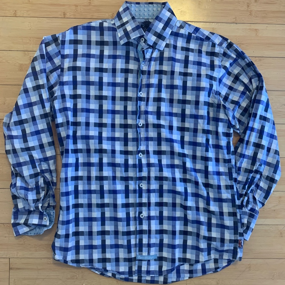 English Laundry plaid button down